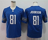 Nike Lions 81 Calvin Johnson Blue Vapor Untouchable Limited Jersey,baseball caps,new era cap wholesale,wholesale hats